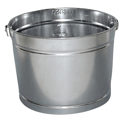5QT GALVANIZED METAL PAIL